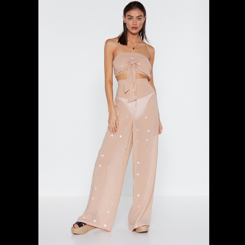 Nasty Gal Star Swimsuit Coverup Size 8